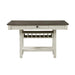 Granby Counter Height Dining Table in White & Brown 5627NW-36 - LasVegasFurnitureOnline.com