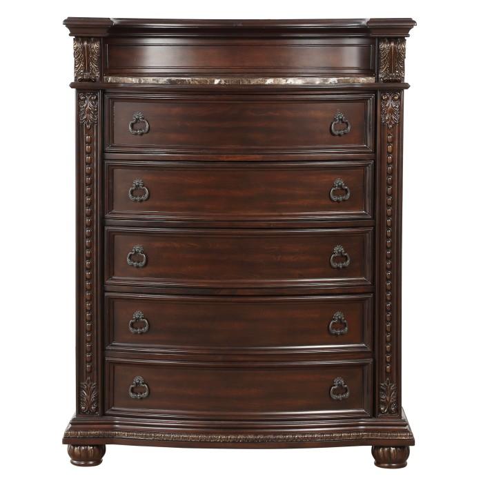Cavalier Chest in Dark Cherry 1757-9 - LasVegasFurnitureOnline.com
