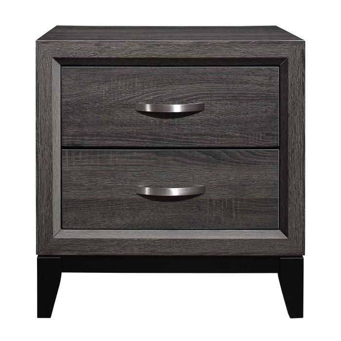 Davi Nightstand in Gray 1645-4 - LasVegasFurnitureOnline.com