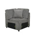 Logansport Corner Seat with 1 Pillow in Gray 9401GRY-CR - LasVegasFurnitureOnline.com