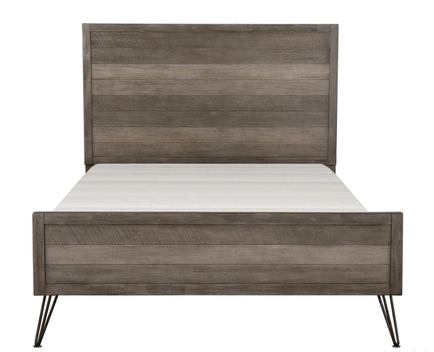 Urbanite Queen Panel Bed in Tri-tone Gray 1604-1 - LasVegasFurnitureOnline.com