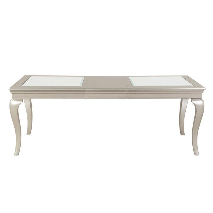 Crawford Dining Table in Silver 5546-84 - LasVegasFurnitureOnline.com