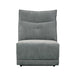 Tesoro Armless Chair in Dark Gray 9509DG-AC - LasVegasFurnitureOnline.com