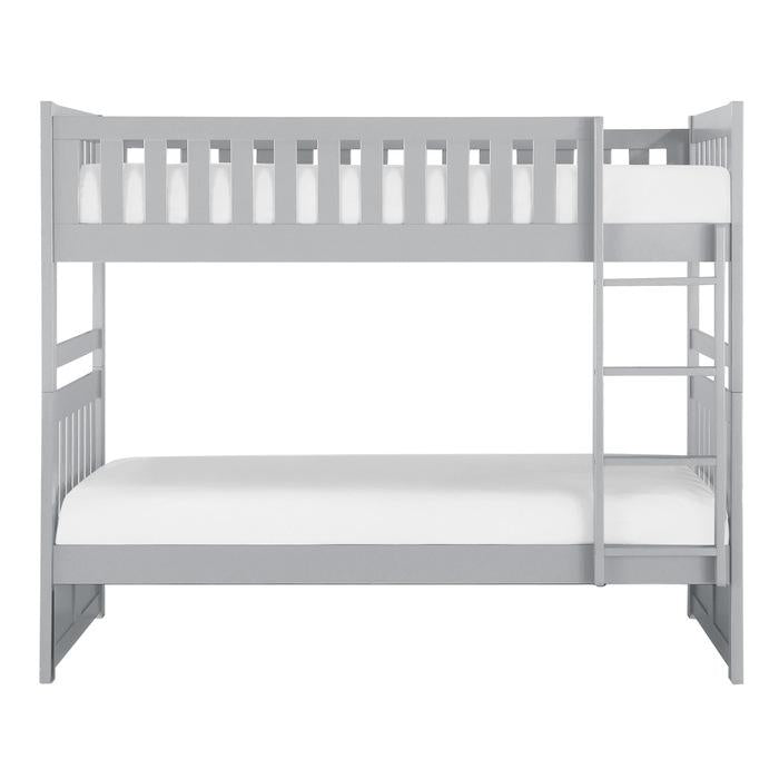 Orion Twin/Twin Bunk Bed in Gray B2063-1 - LasVegasFurnitureOnline.com