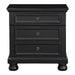 Laurelin 3 Drawer Nightstand in Black 1714BK-4 - LasVegasFurnitureOnline.com