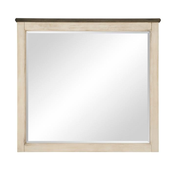 Weaver Mirror in Antique white 1626-6 - LasVegasFurnitureOnline.com