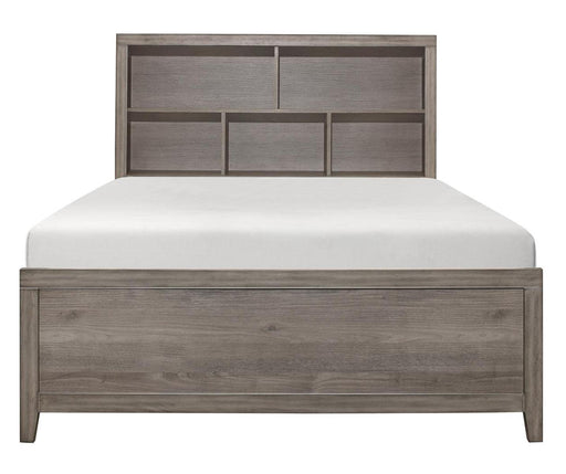 Woodrow Queen Platform Bed in Gray 2042NB-1 - LasVegasFurnitureOnline.com