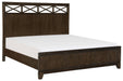Griggs Queen Panel Bed in Dark Brown 1669-1 - LasVegasFurnitureOnline.com