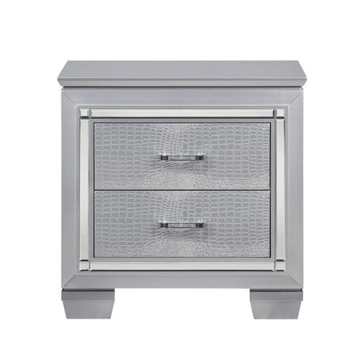 Allura Nightstand in Silver 1916-4 - LasVegasFurnitureOnline.com