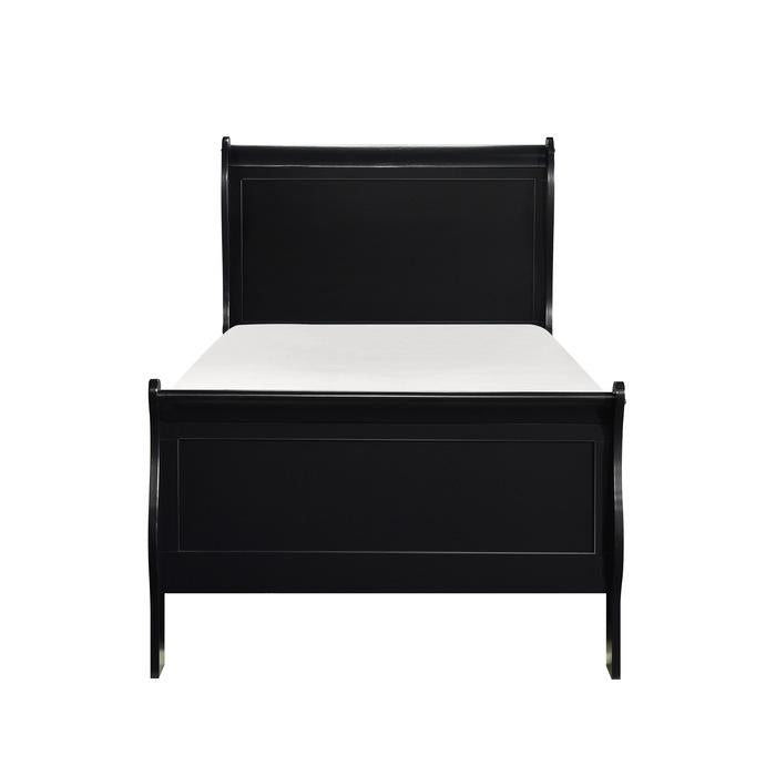 Mayville Twin Sleigh Bed in Black 2147TBK-1 - LasVegasFurnitureOnline.com