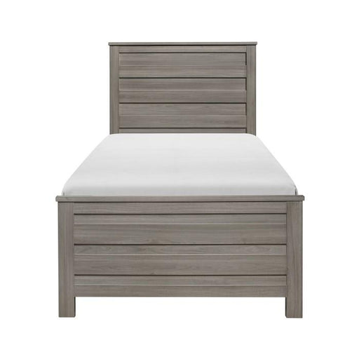 Waldorf Twin Panel Bed in Dark Gray 1902T-1 - LasVegasFurnitureOnline.com