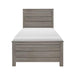 Waldorf Twin Panel Bed in Dark Gray 1902T-1 - LasVegasFurnitureOnline.com
