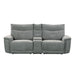 Tesoro Power Double Reclining Loveseat in Dark Gray 9509DG-2CNPWH - LasVegasFurnitureOnline.com