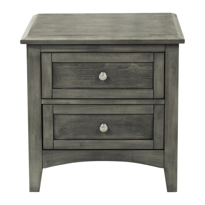 Garcia 2 Drawer Nightstand in Gray 2046-4 - LasVegasFurnitureOnline.com