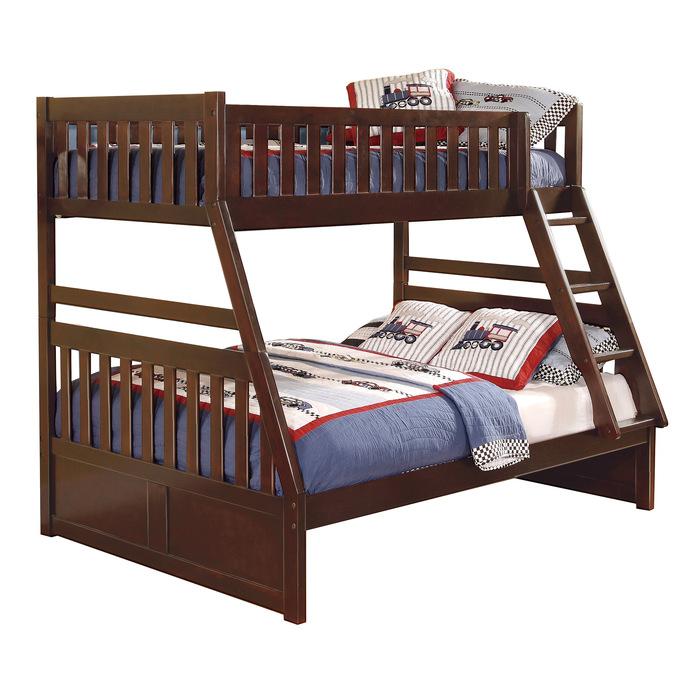 Rowe Twin/Full Bunk Bed in Dark Cherry B2013TFDC-1 - LasVegasFurnitureOnline.com
