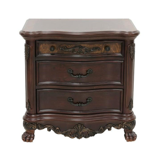 Deryn Park 3 Drawer Nightstand in Cherry 2243-4 - LasVegasFurnitureOnline.com