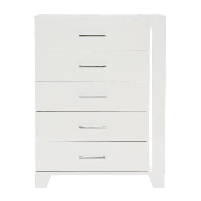Kerren Chest in White 1678W-9 - LasVegasFurnitureOnline.com