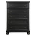 Laurelin 5 Drawer Chest in Black 1714BK-9 - LasVegasFurnitureOnline.com