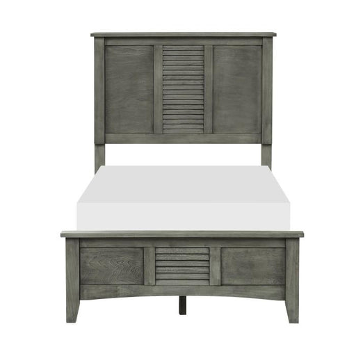 Garcia Twin Panel Bed in Gray 2046T-1 - LasVegasFurnitureOnline.com