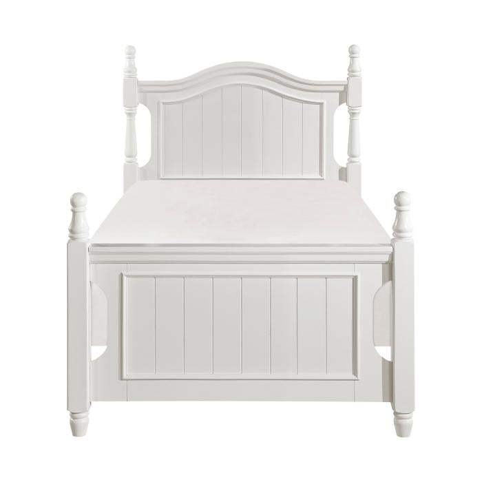 Clementine Twin Bed in White B1799T-1 - LasVegasFurnitureOnline.com