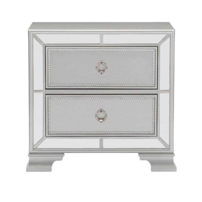Avondale Nightstand in Silver 1646-4 - LasVegasFurnitureOnline.com