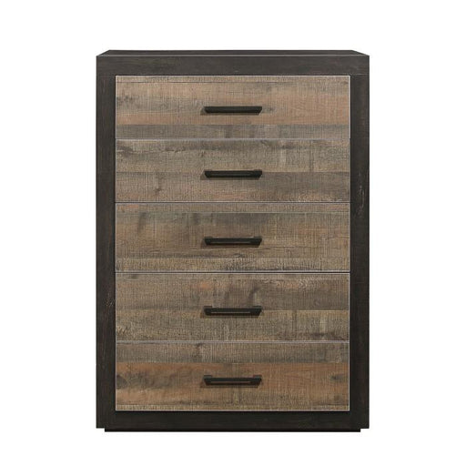 Miter Chest in Rustin Mahogany & Dark Ebony 1762-9 - LasVegasFurnitureOnline.com