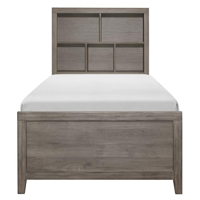 Woodrow Twin Platform Bed in Gray 2042NBT-1 - LasVegasFurnitureOnline.com