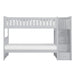 Orion Bunk Bed w/ Reversible Step Storage in Gray B2063SB-1 - LasVegasFurnitureOnline.com