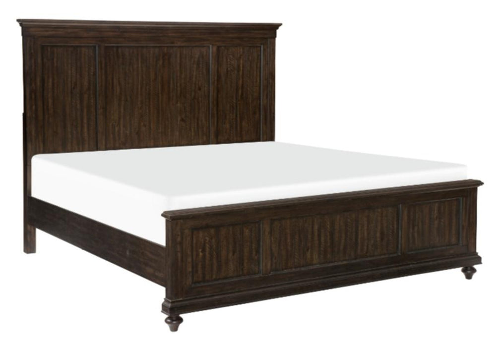 Cardona Queen Panel Bed in Driftwood Charcoal 1689-1 - LasVegasFurnitureOnline.com