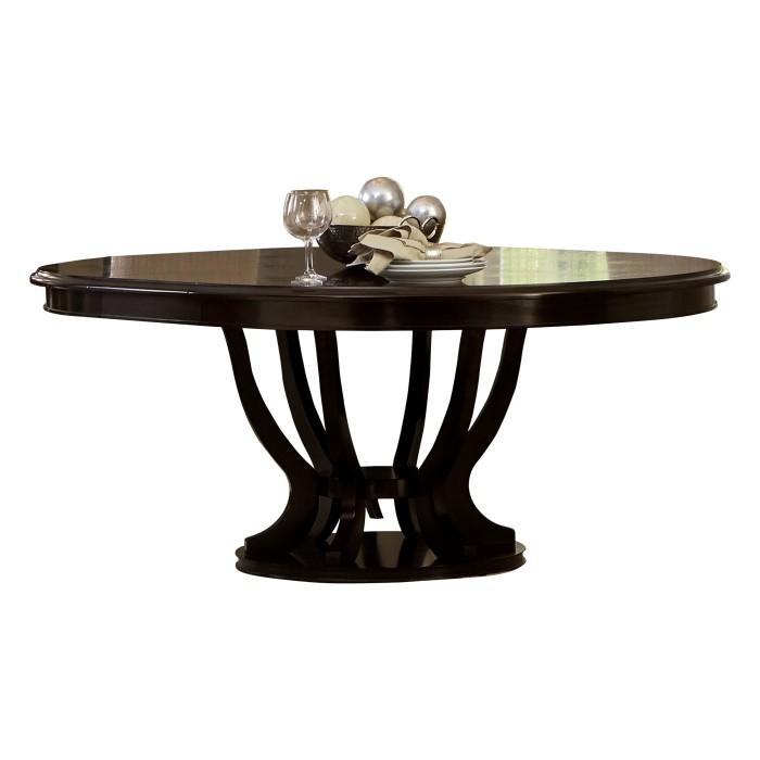 Savion Round/Oval Dining Table in Espresso 5494-76 - LasVegasFurnitureOnline.com