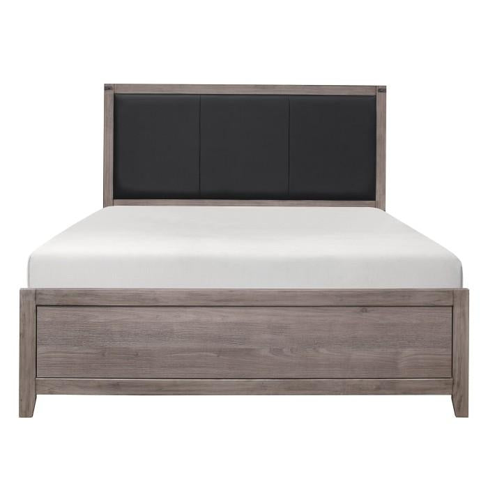 Woodrow Queen Panel Bed in Gray 2042-1 - LasVegasFurnitureOnline.com