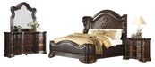 Royal Highlands King Upholstered Panel Bed in Rich Cherry 1603K-1EK - LasVegasFurnitureOnline.com