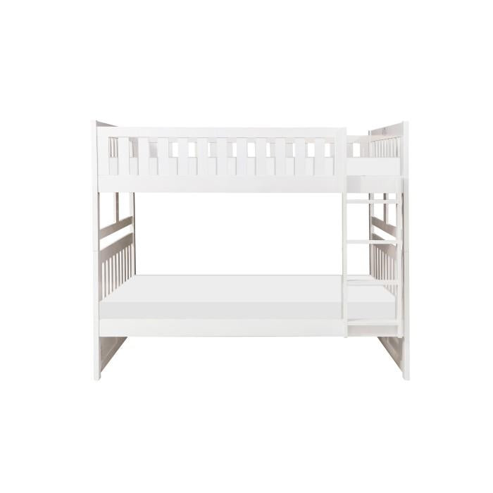 Galen Full/Full Bunk Bed in White B2053FFW-1 - LasVegasFurnitureOnline.com