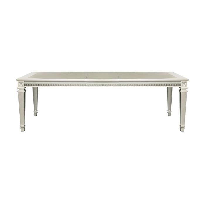 Bevelle Rectangular Dining Table in Silver 1958-96 - LasVegasFurnitureOnline.com