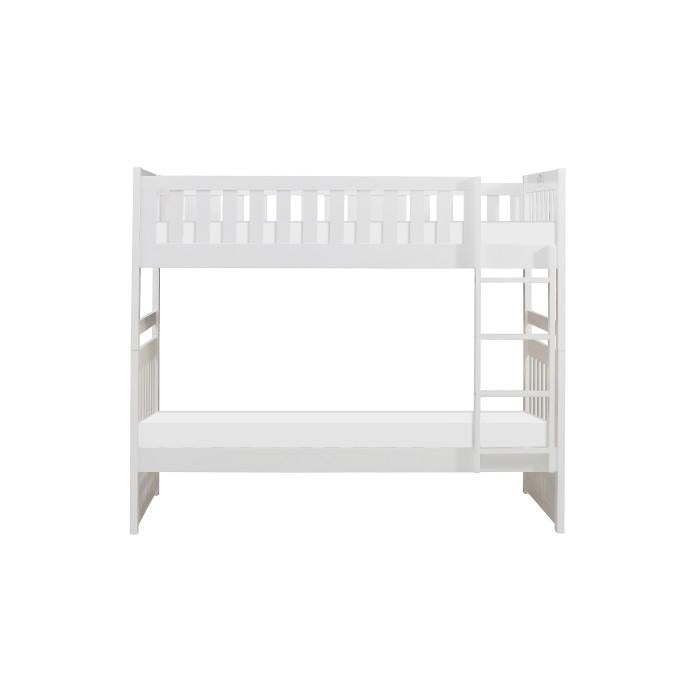 Galen Twin/Twin Bunk Bed in White B2053W-1 - LasVegasFurnitureOnline.com