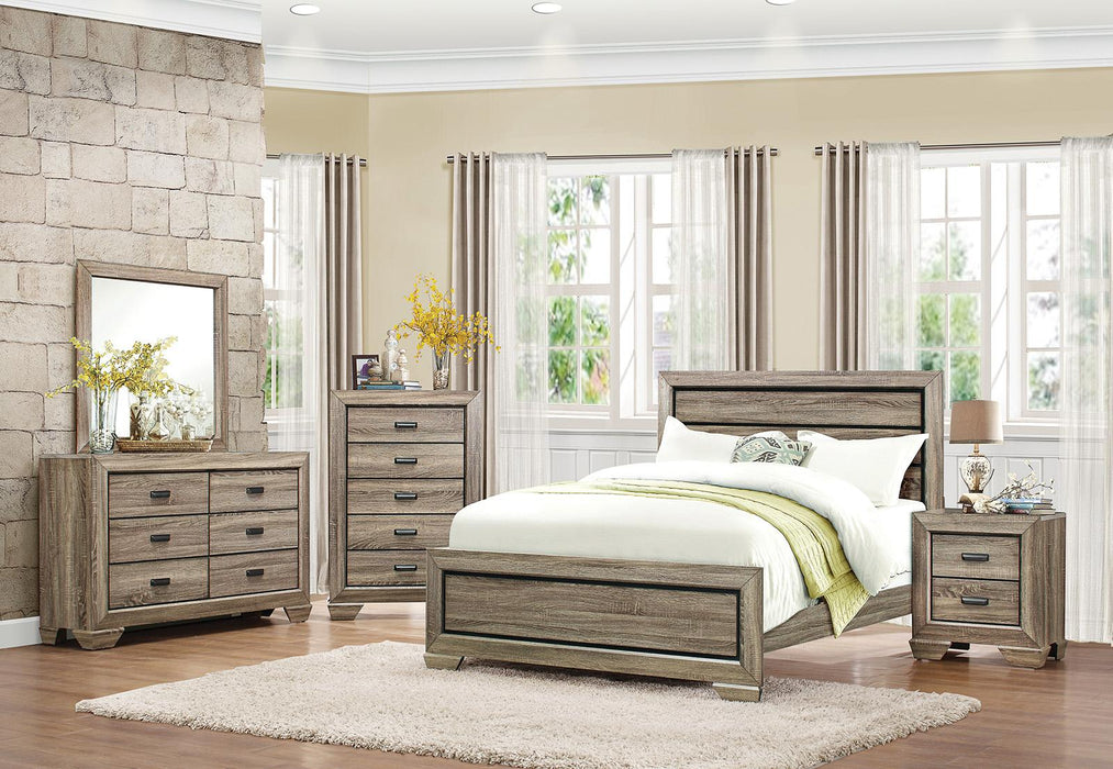 Beechnut Queen Panel Bed in Natural 1904-1 - LasVegasFurnitureOnline.com