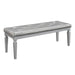 Allura Bed Bench in Silver 1916-FBH - LasVegasFurnitureOnline.com
