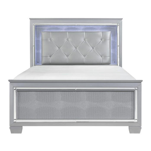 Allura Full Panel Bed in Silver 1916F-1 - LasVegasFurnitureOnline.com
