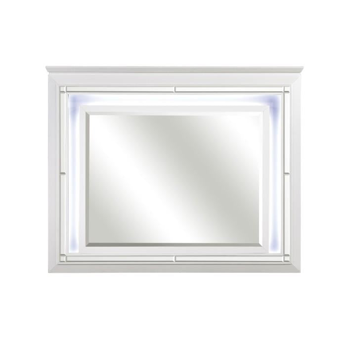 Allura Mirror in White 1916W-6 - LasVegasFurnitureOnline.com