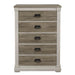 Arcadia Chest in White & Weathered Gray 1677-9 - LasVegasFurnitureOnline.com