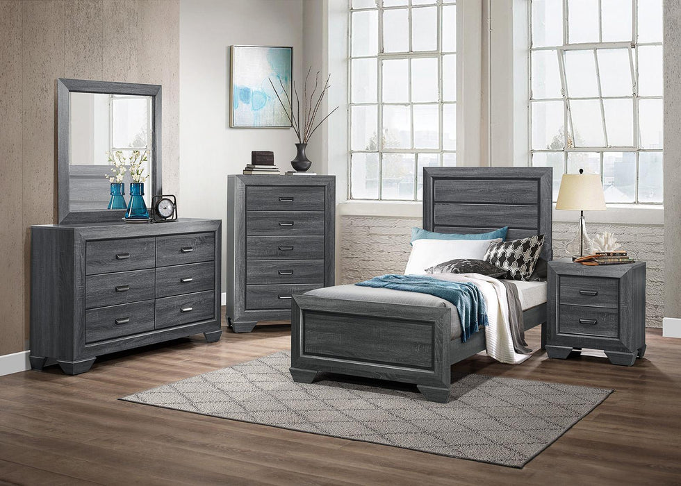 Beechnut Twin Bed in Gray 1904TGY-1 - LasVegasFurnitureOnline.com