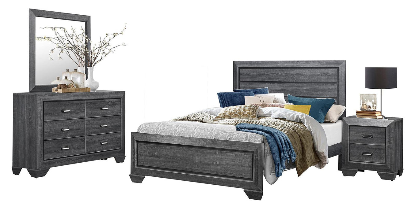 Beechnut Queen Panel Bed in Gray 1904GY-1 - LasVegasFurnitureOnline.com