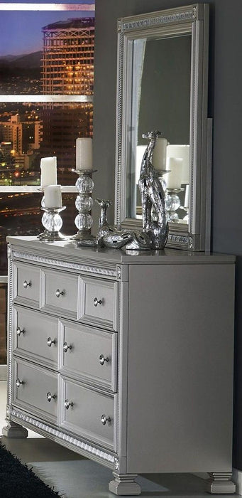 Bevelle 7 Drawer Dresser in Silver 1958-5 - LasVegasFurnitureOnline.com