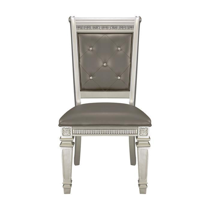 Bevelle Side Chair in Silver (Set of 2) 1958S