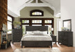Blaire Farm Queen Panel Bed in Saddle Brown Wood 1675-1 - LasVegasFurnitureOnline.com
