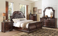 Cavalier King Sleigh Bed in Dark Cherry 1757K-1EK* - LasVegasFurnitureOnline.com