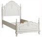 Cinderella Twin Poster Bed in Antique White 1386TNW-1 - LasVegasFurnitureOnline.com
