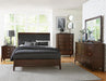 Cotterill Queen Upholstered Sleigh Bed in Cherry 1730-1 - LasVegasFurnitureOnline.com