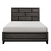 Davi Queen Panel Bed in Gray 1645-1 - LasVegasFurnitureOnline.com