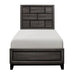 Davi Twin Panel Bed in Gray 1645T-1 - LasVegasFurnitureOnline.com